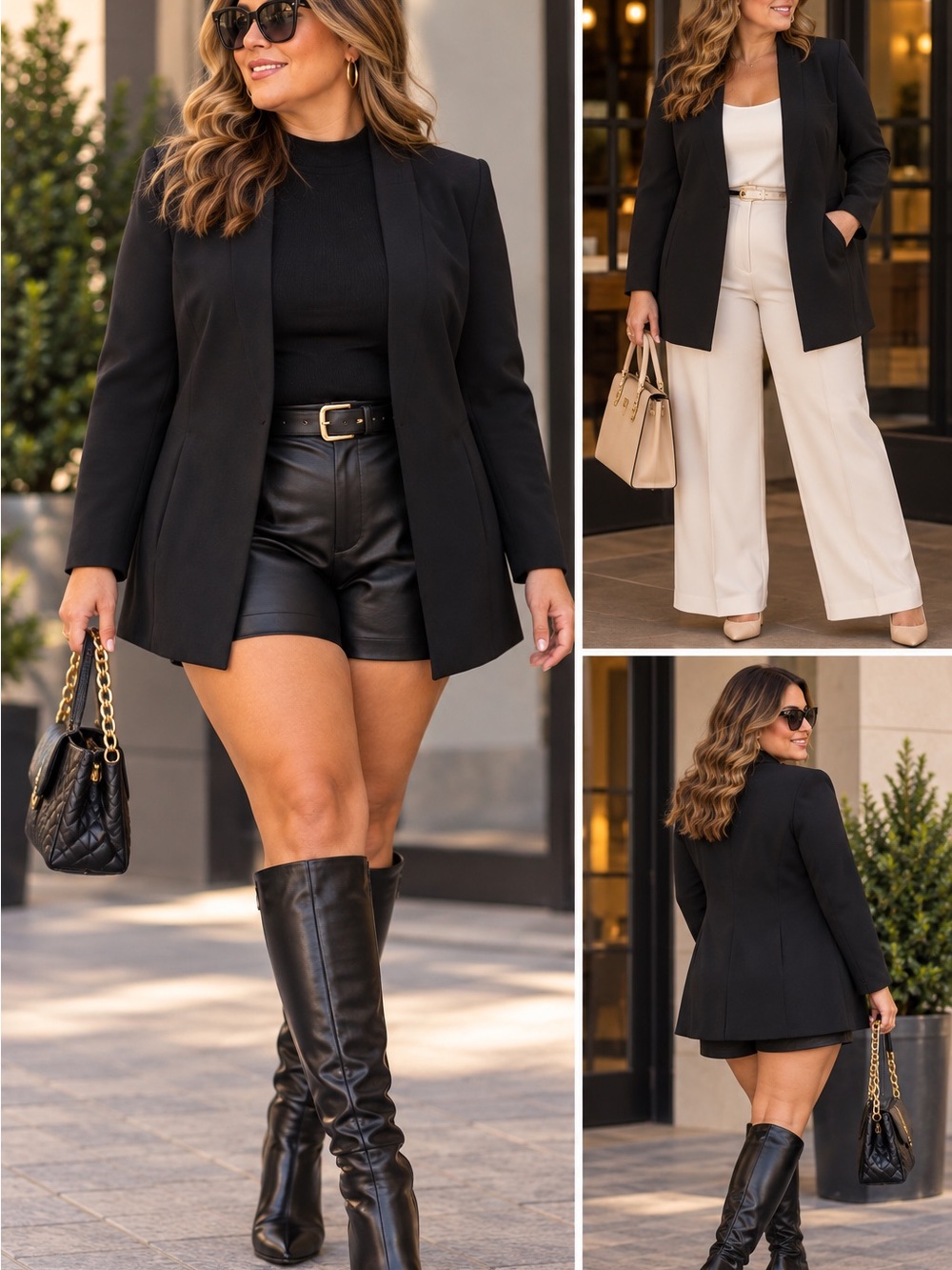 97.Classic Black Longline Blazer - Timeless Work-to-Weekend Jacket